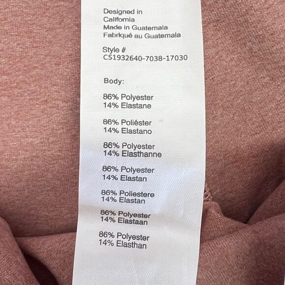 Fabletics On-The-Go PowerHold High-Waisted Rosebloom Heather Capri Leggings 0685 - Picture 11 of 15